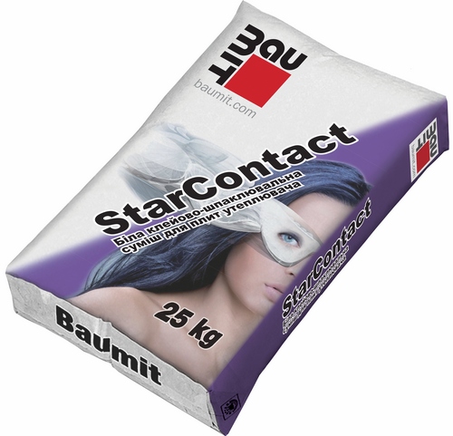 Клей Бауміт (Baumit) для плит утеплювача StarContact  25 кг
