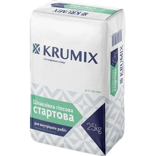 Шпаклівка гіпсова Крумікс (Krumix) стартова 25 кг