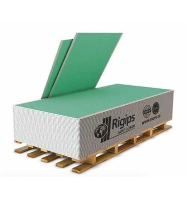 Гіпсокартон RIGIPS 2600х1200х12.5 мм вологостійкій [64шт/пал]